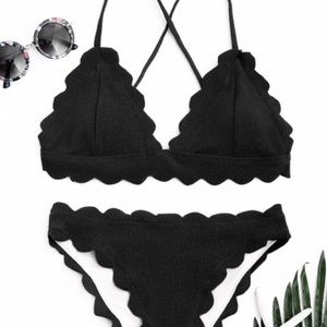Zaful Scalloped Bikini